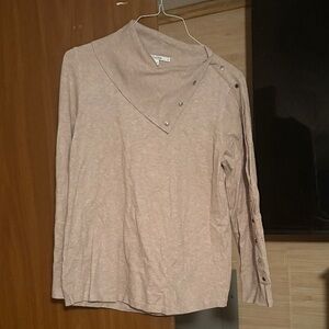 Chico's Light Tan Cowl Neck Sweater